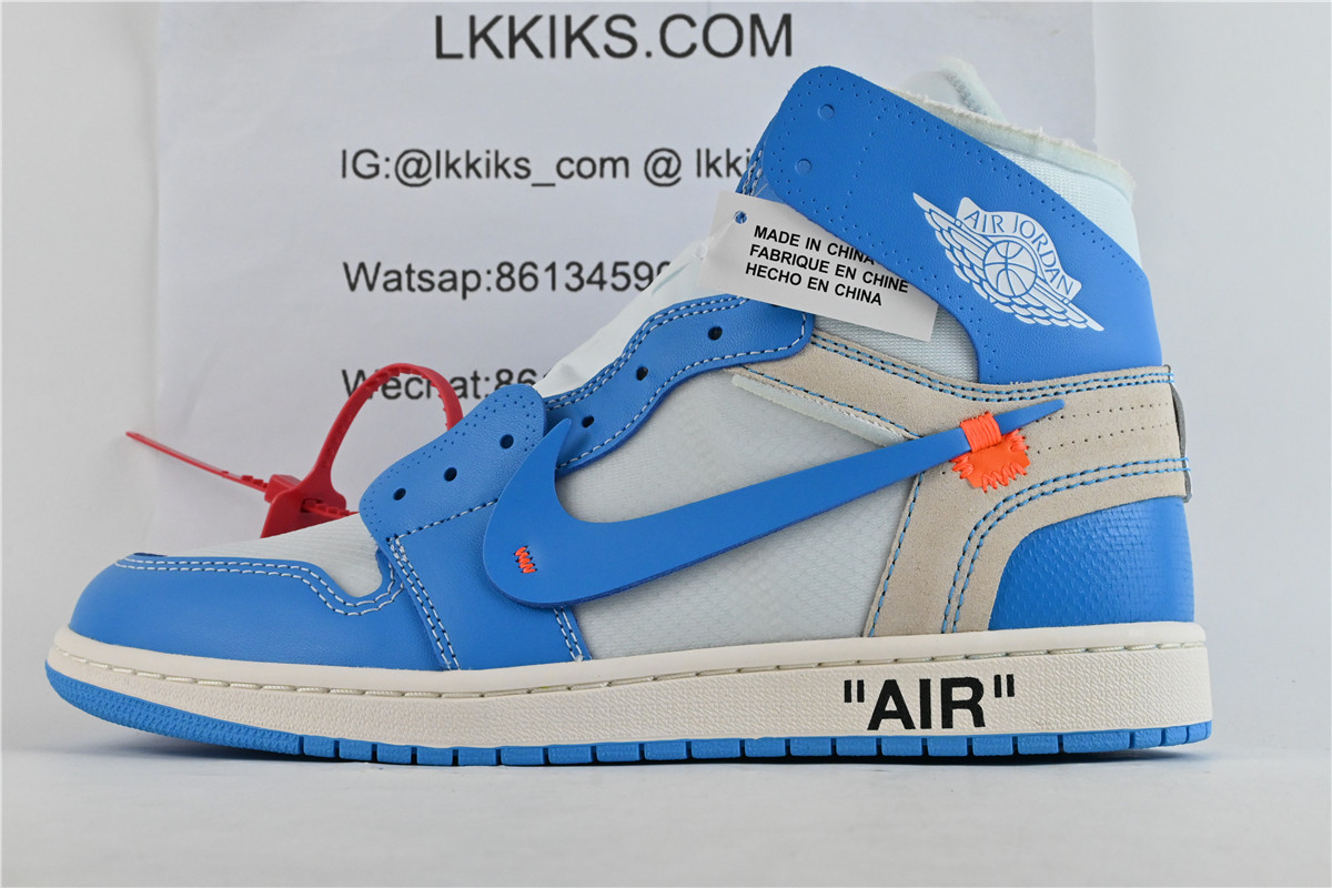 Jordan 1 Retro High Off-White University Blue